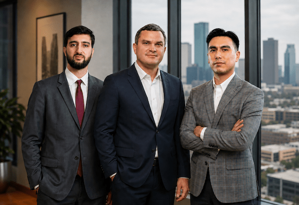 attorneys jose calderon, sammy homsi, and nic campos